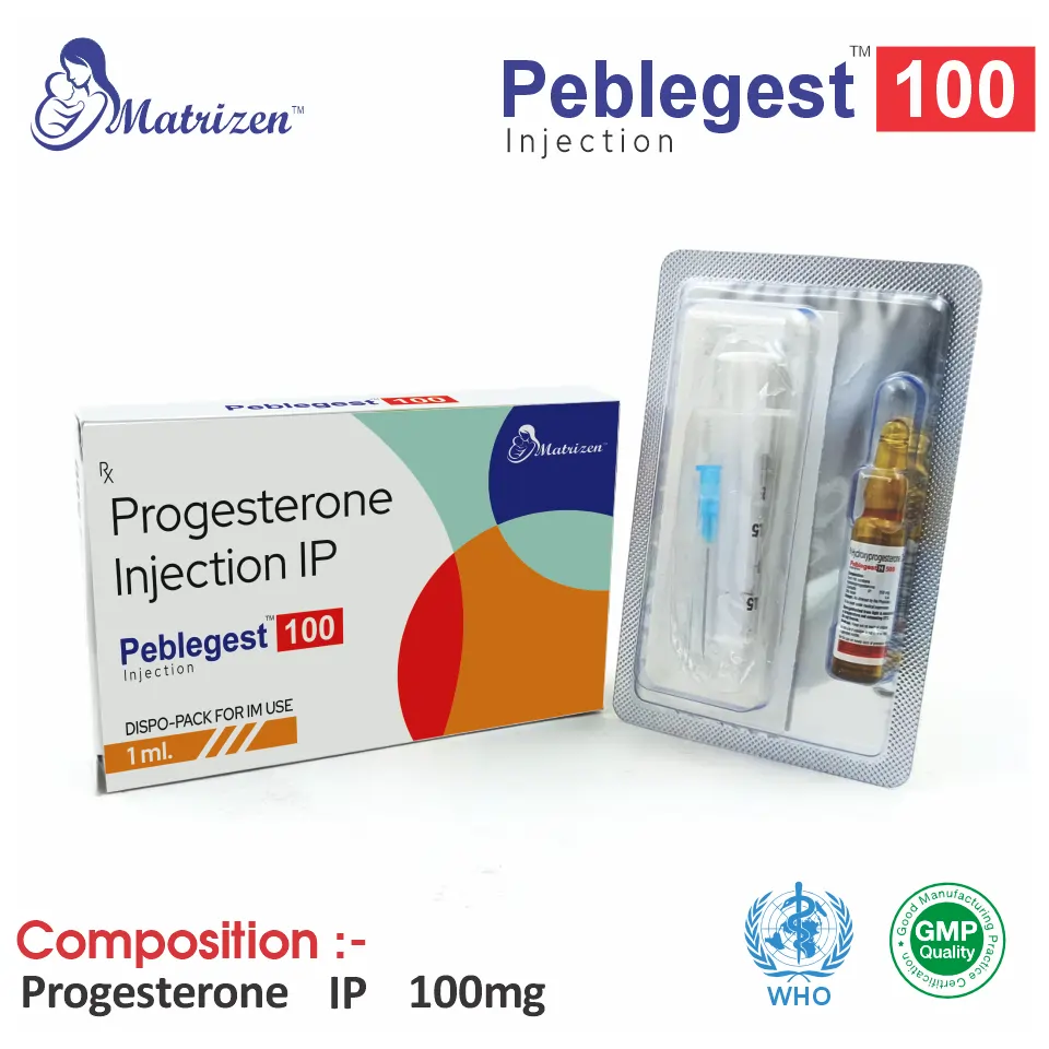 Progesterone 100mg Injection in PCD Pharma Franchise at Best Price